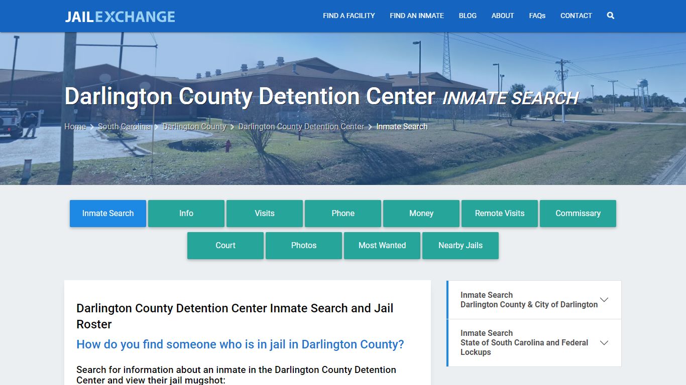 Darlington County Detention Center Inmate Search - Jail Exchange